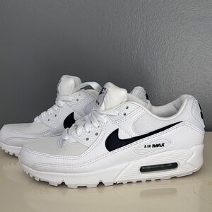 Nike Air Max White and Black Sneakers